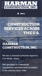 Mobile Screenshot of harmanconstructioninc.net